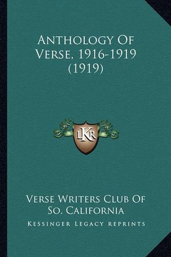 Anthology Of Verse, 1916-1919 (1919)