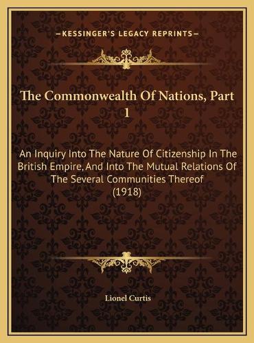 The Commonwealth Of Nations, Part 1