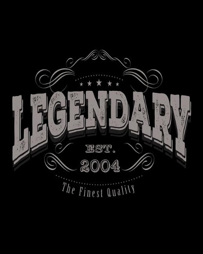 Legendary EST 2004: Vintage Birthday Gift 2020 Monthly Planner Dated Journal 8" x 10" 110 pages