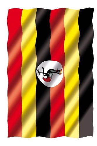 Wavy Uganda, Africa National Flag Journal