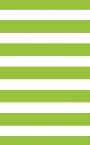 Stripes - Lime Green 101 - Lined Notebook With Margins 5x8