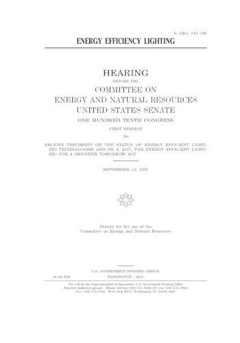 Energy efficiency lighting