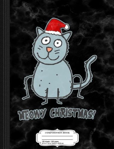 Meowy Christmas Composition Notebook