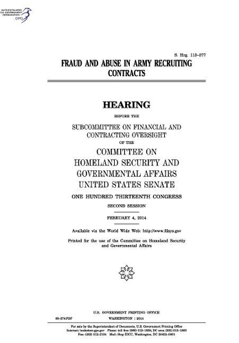 Fraud and Abuse in Army Recruiting Contracts