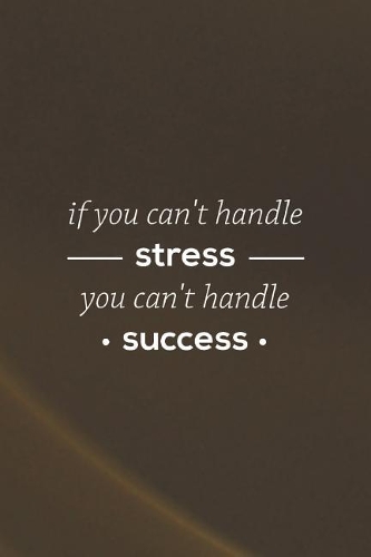 If You Can't Handle Stress You Can't Handle Success