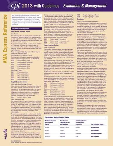 CPT Express Reference Coding Cards: Evaluation & Management