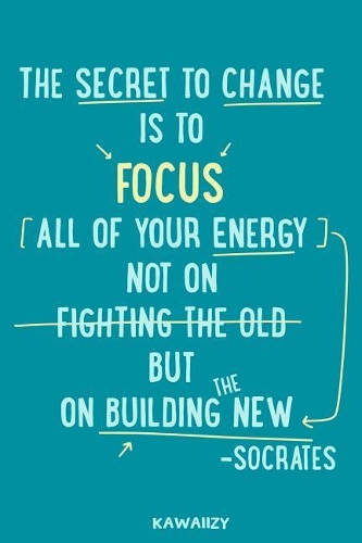 The Secret to Change Is to Focus All Your Energy Not on Fighting the Old But on Building the New - Socrates