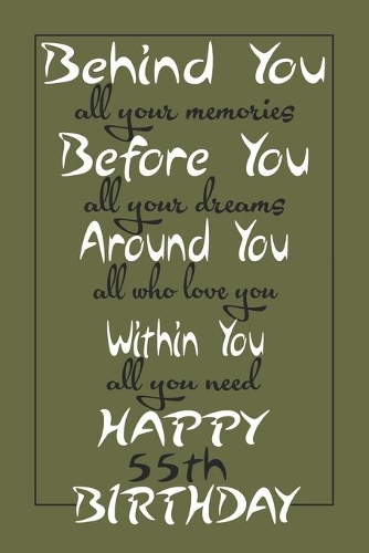 Behind You All Your Memories Happy 55th Birthday