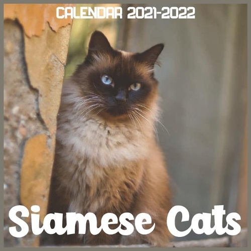 Siamese Cats Calendar 2021-2022: April 2021 Through December 2022 Square Photo Book Monthly Planner Siamese Cats, small calendar