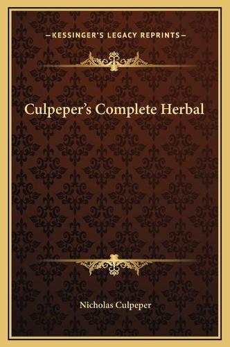 Culpeper's Complete Herbal: (English)