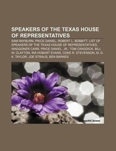 Speakers of the Texas House of Representatives