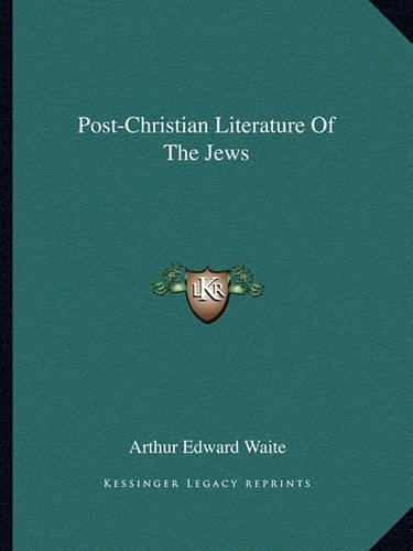 Post-Christian Literature Of The Jews: (English)