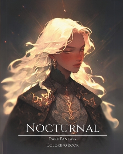 Nocturnal- Dark Fantasy Coloring Book 6: Haunting Portraits of Mystic, Creepy, Enchanting and Gorgeous Women. Moon Childs, Green Witches, Charming Demons, Forest Goddesses, Mythical Nymphs,