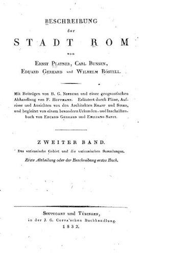 Beschreibung der Stadt Rom: (German)