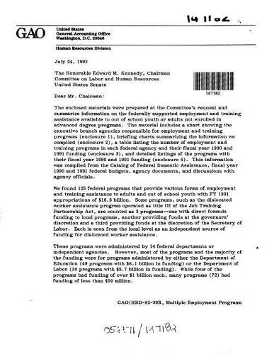 Multiple Employment Programs