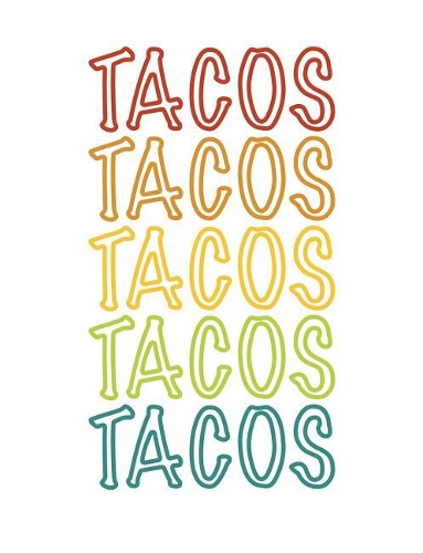 Tacos: Blank Lined Journal Notebook Diary Gift For Girls Boys Students And Teachers