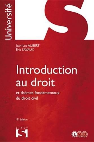 Introduction Au Droit Et Themes Fondamentaux Du Droit Civil