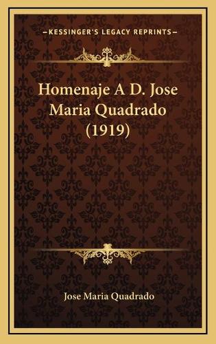 Homenaje A D. Jose Maria Quadrado (1919)