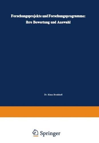 Forschungsprojekte und Forschungsprogramme