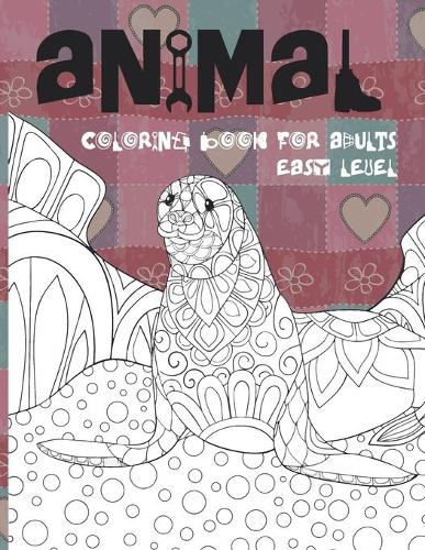 Animal Coloring Book for Adults - Easy Level