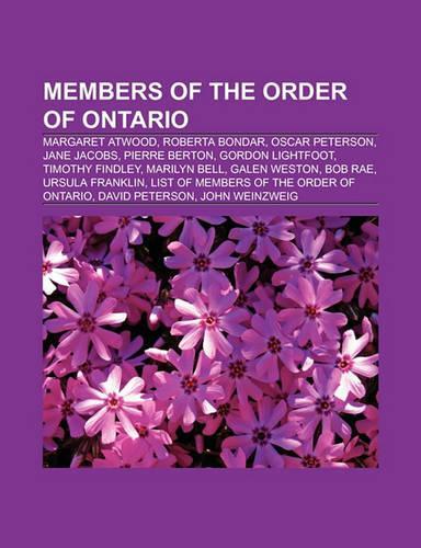 Members of the Order of Ontario