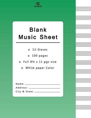 Blank Music Sheet