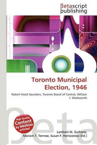 Toronto Municipal Election, 1946