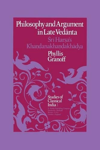 Philosophy and Argument in Late Vedānta