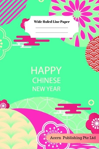 Chinese New Year Theme Wide Ruled Line Paper
