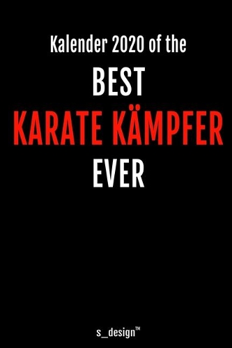 Kalender 2020 für Karate Kämpfer