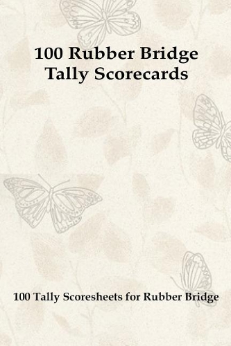 100 Rubber Bridge Tally Scorecards