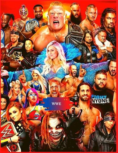 Wwe: Coloring Book for Kids and Adults with Fun, Easy, and Relaxing