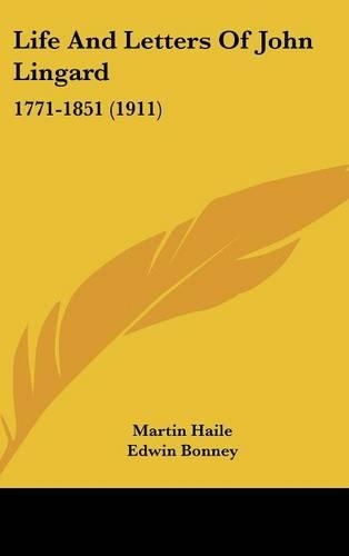 Life And Letters Of John Lingard