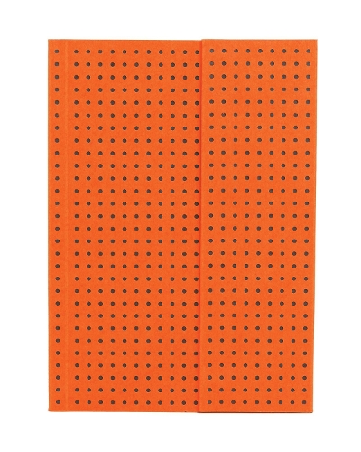 Orange on Grey (Circulo) A6 Unlined Notebook