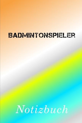 Badmintonspieler Notizbuch