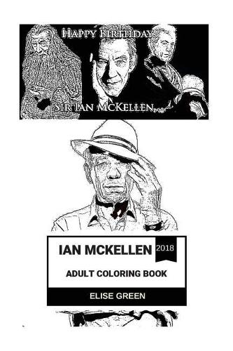 Ian McKellen Adult Coloring Book