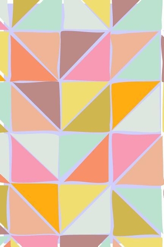 Journal: Cute Dot Grid Notebook with Colorful Hand-Drawn Quilt Design Cover