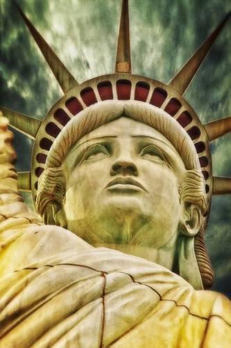 Close up of Statue of Liberty Journal