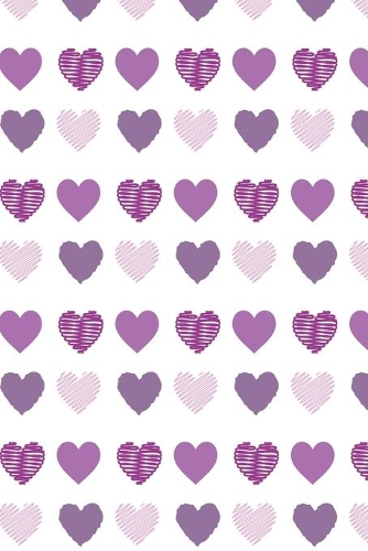Hearts wallpaper notebook purple