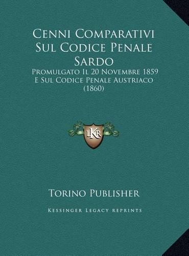 Cenni Comparativi Sul Codice Penale Sardo