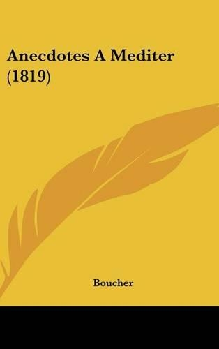 Anecdotes a Mediter (1819)