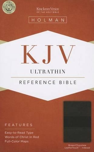 KJV Ultrathin Reference Bible, Brown/Chocolate Leathertouch