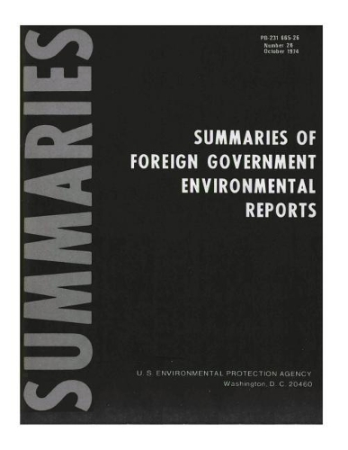 Summaries of Foreign Government Environmental Reports: Number 26