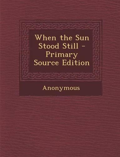 When the Sun Stood Still