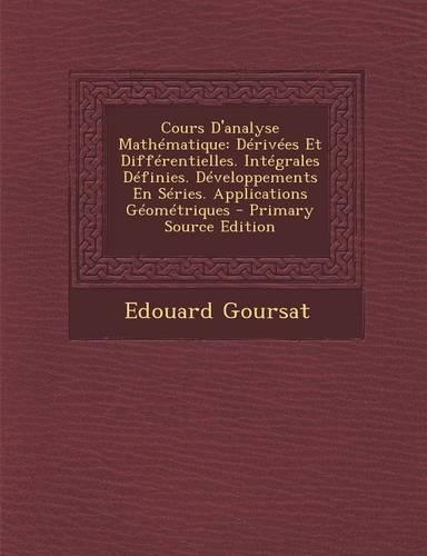 Cours D'Analyse Mathematique