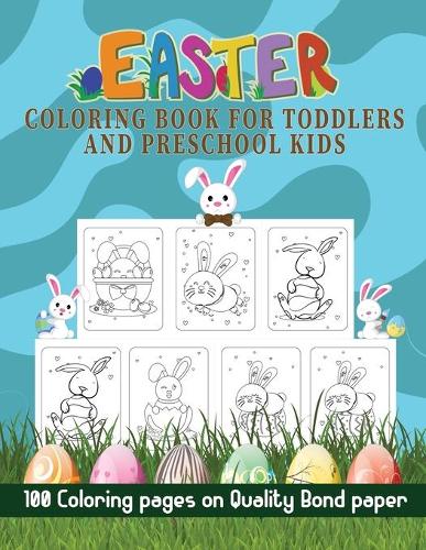 Easter coloring book for toddlers and preschool kids