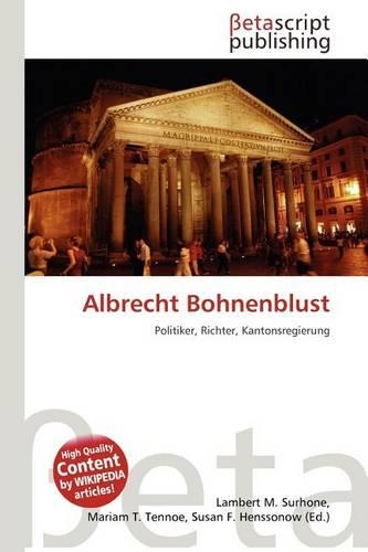 Albrecht Bohnenblust: (German)