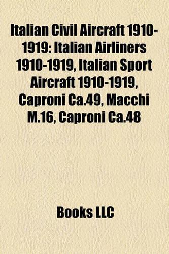 Italian Civil Aircraft 1910-1919