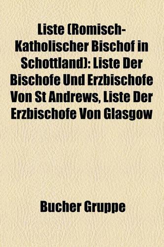 Liste (Romisch-Katholischer Bischof in Schottland)