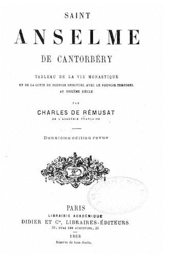 Saint Anselme de Cantorbéry, Tableau de la vie monastique